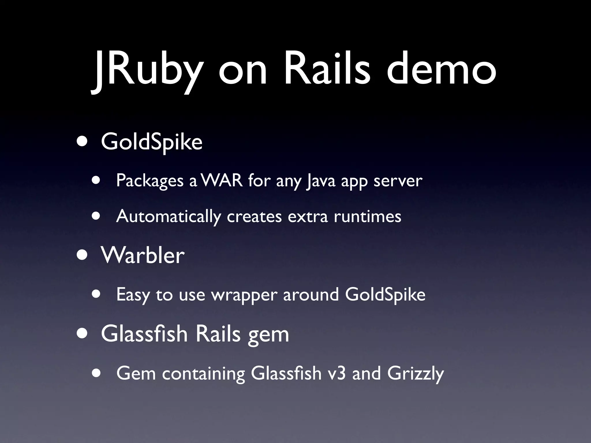 JRuby - Enterprise 2.0