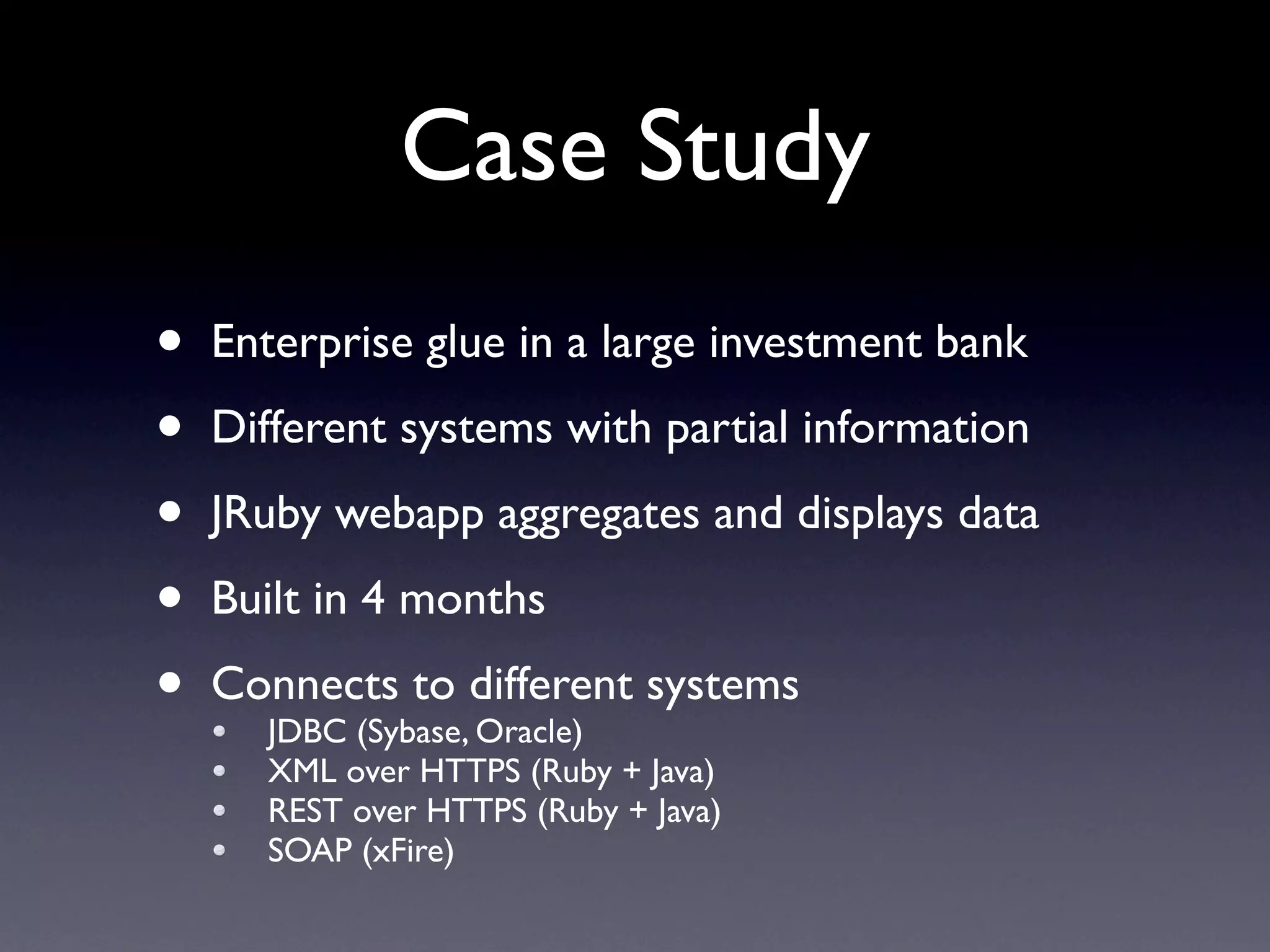 JRuby - Enterprise 2.0