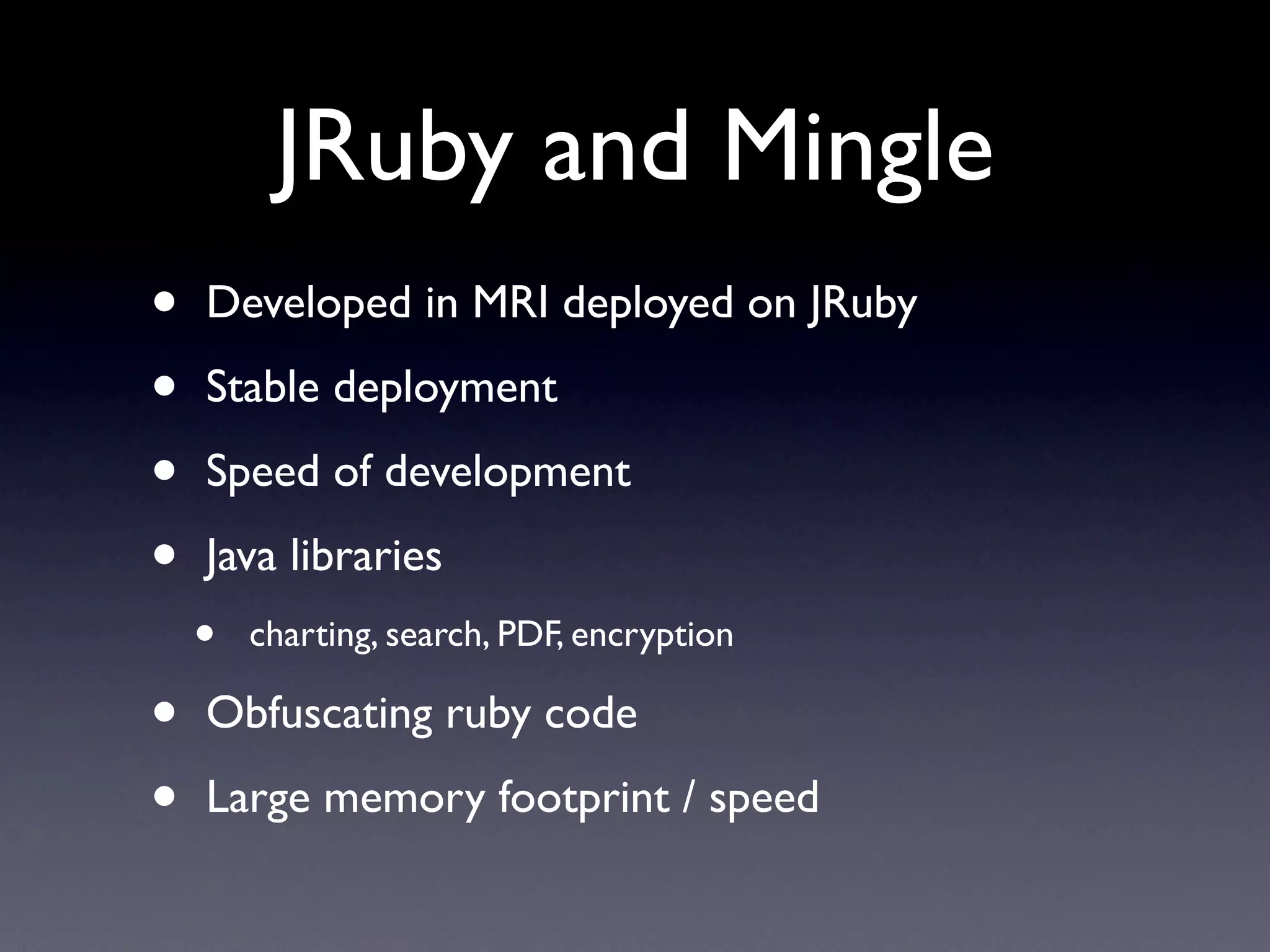 JRuby - Enterprise 2.0