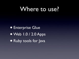 JRuby - Enterprise 2.0