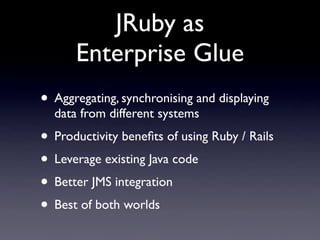 JRuby - Enterprise 2.0