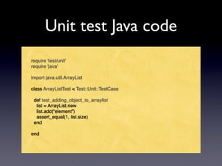 JRuby - Enterprise 2.0