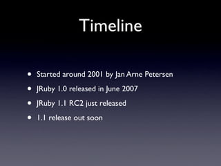 JRuby - Enterprise 2.0