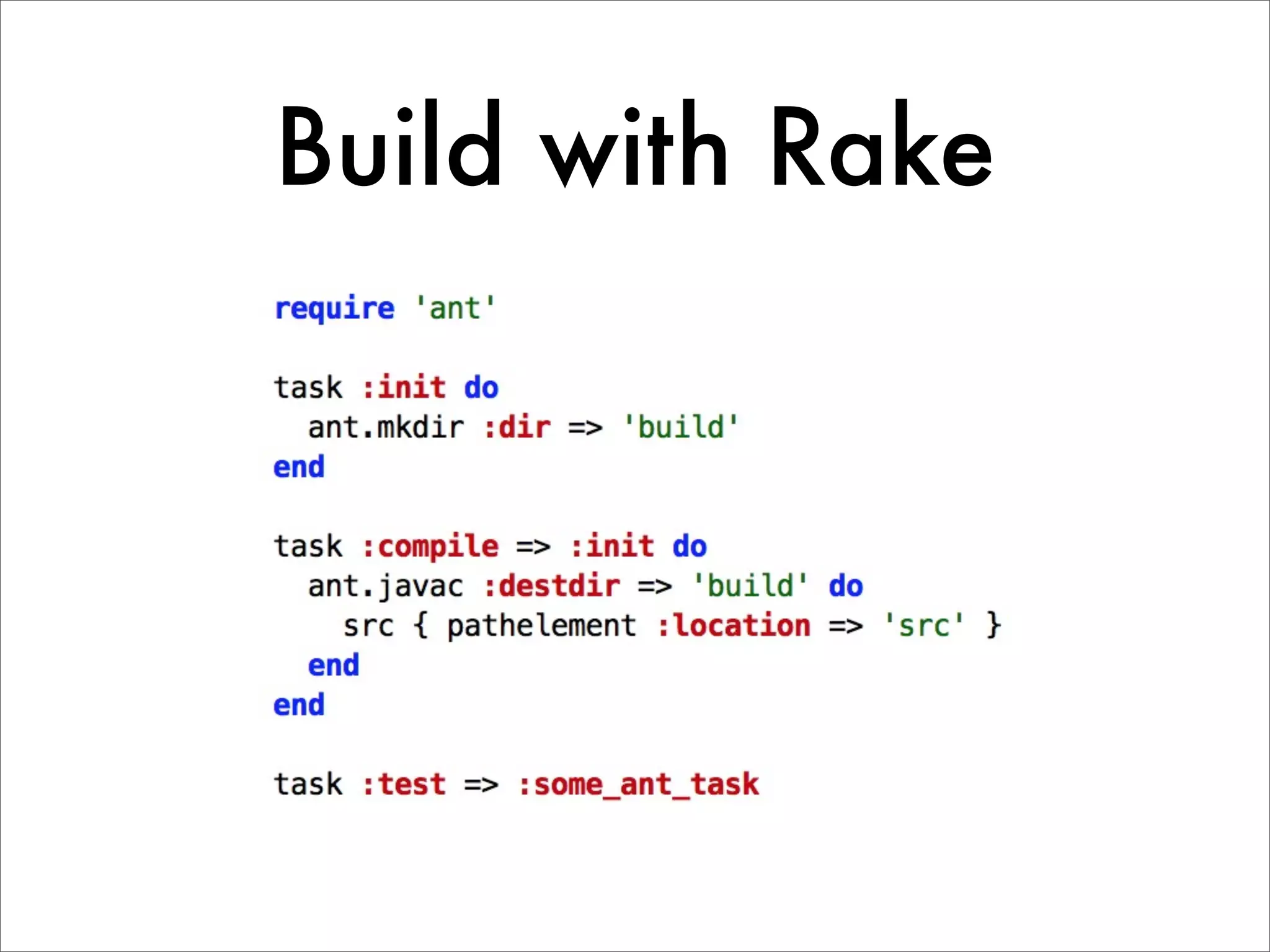 Build with Rake 