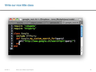 25we want to communicate with a REST APIshould be usable within a buildor inside a java class of courseShould provide an easy API for our java classThe taskEasiest solution (a base for it) ?