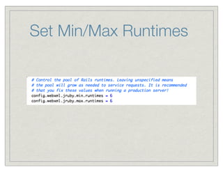Set Min/Max Runtimes
 