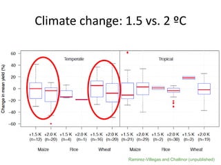 Evidence- and risk-based planning for a climate-smart agriculture