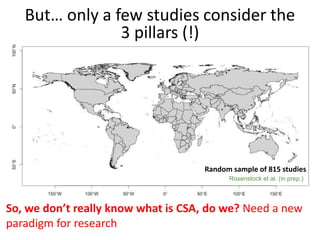 Evidence- and risk-based planning for a climate-smart agriculture