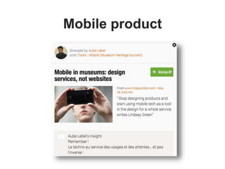 Mobile product
 