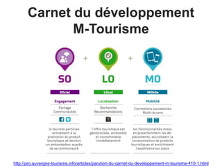 Carnet du développement
M-Tourisme
http://pro.auvergne-tourisme.info/articles/parution-du-carnet-du-developpement-m-tourisme-410-1.html
 