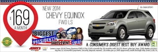 2014 Chevy Equinox at Jerrys Chevrolet in Baltimore, Maryland