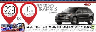 2014 Chevy Traverse at Jerrys Chevrolet in Baltimore, Maryland