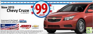 2013 Chevy Cruze at Jerry's Chevrolet in Baltimore, Maryland