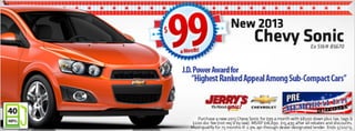 2013 Chevy Sonic at Jerry's Chevrolet in Baltimore, Maryland