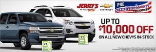 Up to $10,000 Off at Jerry's Chevrolet in Baltimore, Maryland