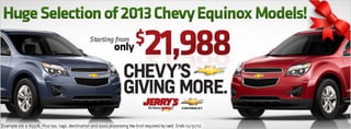 Chevy Equinox at Jerry's Chevrolet in Baltimore, Maryland