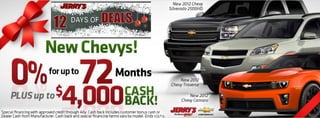 12 Days of Deals at Jerry's Chevrolet in Baltimore, Maryland