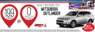 2014 Mitsubishi Outlander at Jerrys Mitsubishi in Baltimore, Maryland