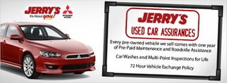 Used Assurances at Jerry's Mitsubishi in Baltimore, Maryland
