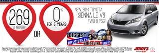 2014 Toyota Sienna at Jerrys Toyota in Baltimore, Maryland