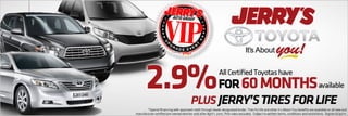 VIP Upgrade Sales Event at Jerry's Toyota in Baltimore, Maryland