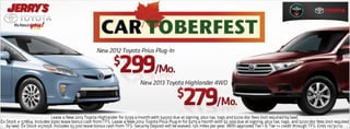 Cartoberfest Savings at Jerry's Toyota in Baltimore, Maryland