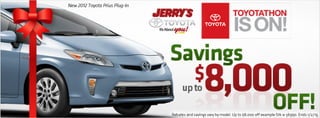 Toyotathon at Jerry's Toyota in Baltimore, Maryland