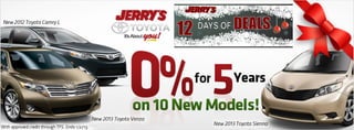 12 Days of Deals at Jerry's Toyota in Baltimore, Maryland
