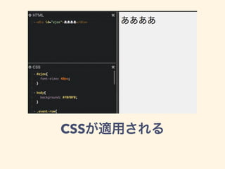 CSSが適用される
 