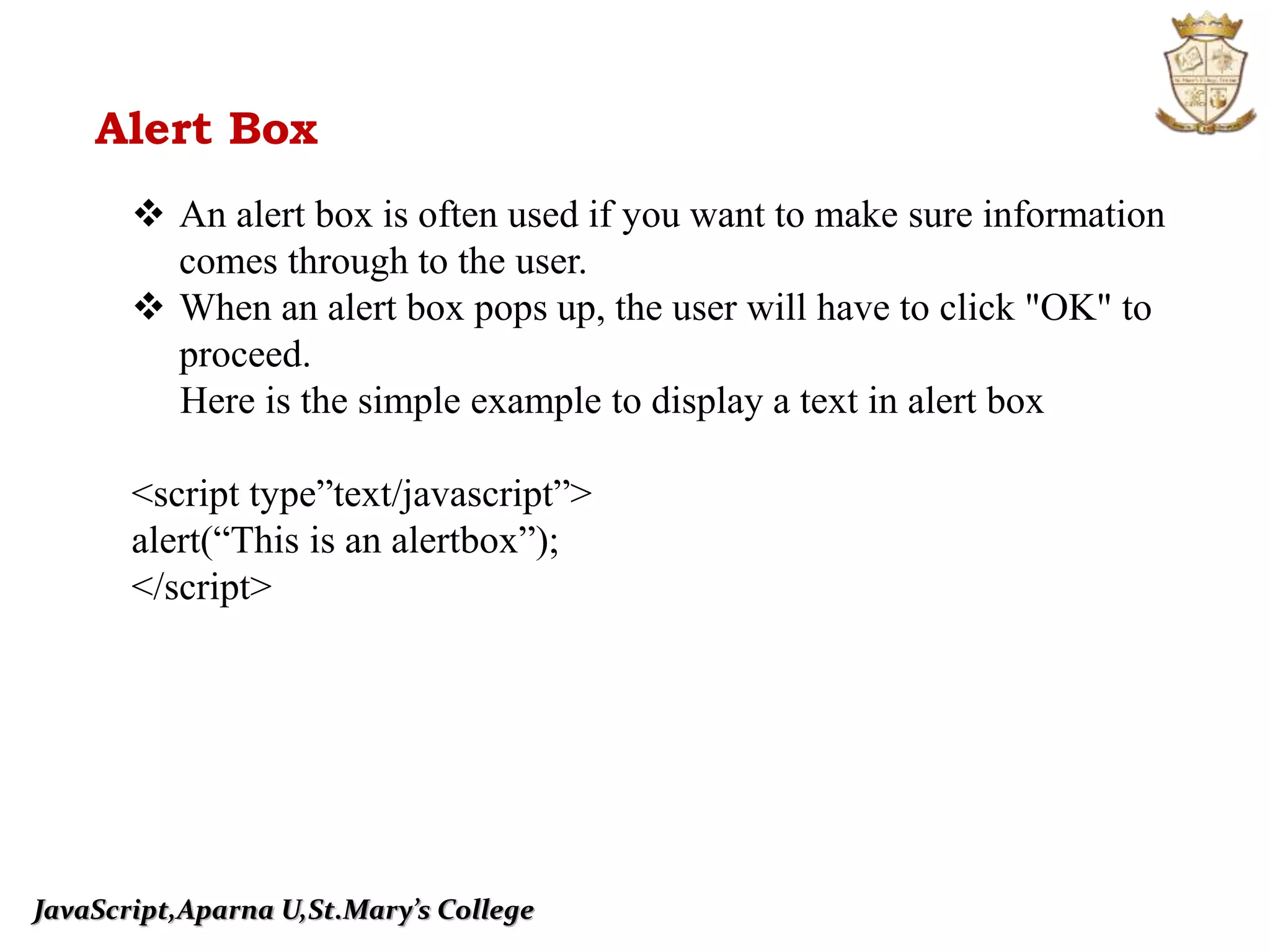 Computer Science:JavaScript | PPT