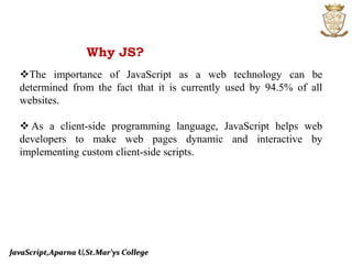 Computer Science:JavaScript | PPT