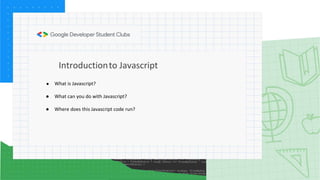 Introduction to Web Development - JavaScript | PPT