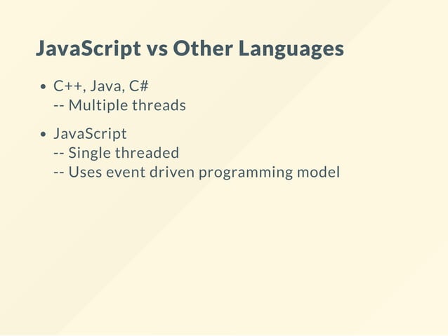 Asynchronous development in JavaScript | PDF