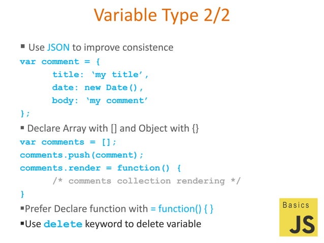 JS Basics | PPT