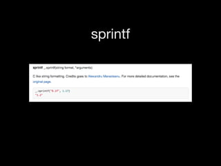 sprintf

 
