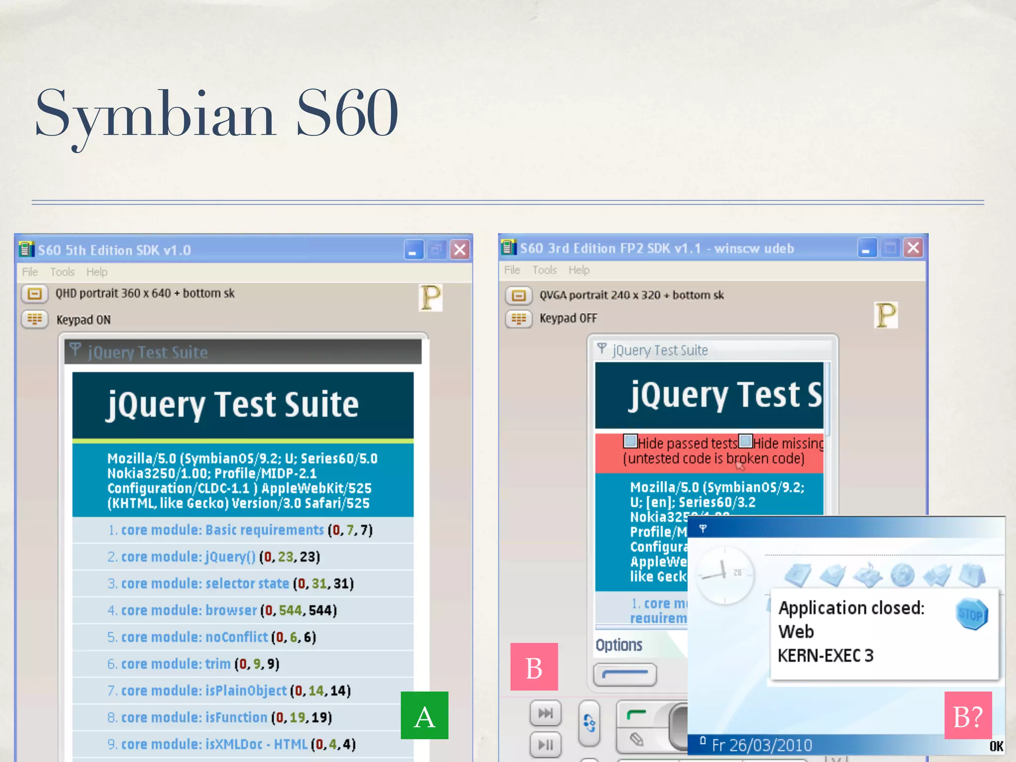 Symbian S60 B A B? 