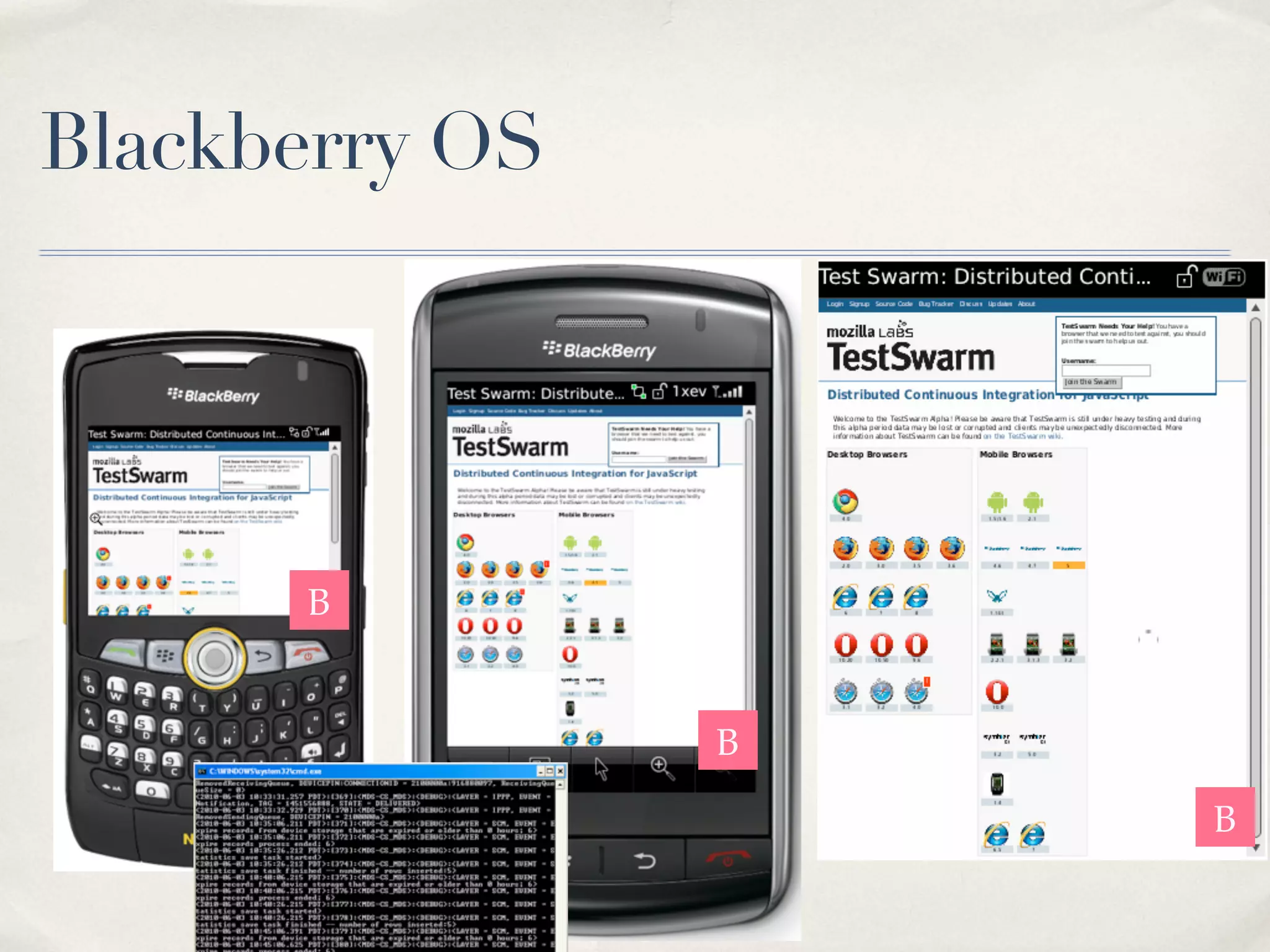 Blackberry OS B B B 