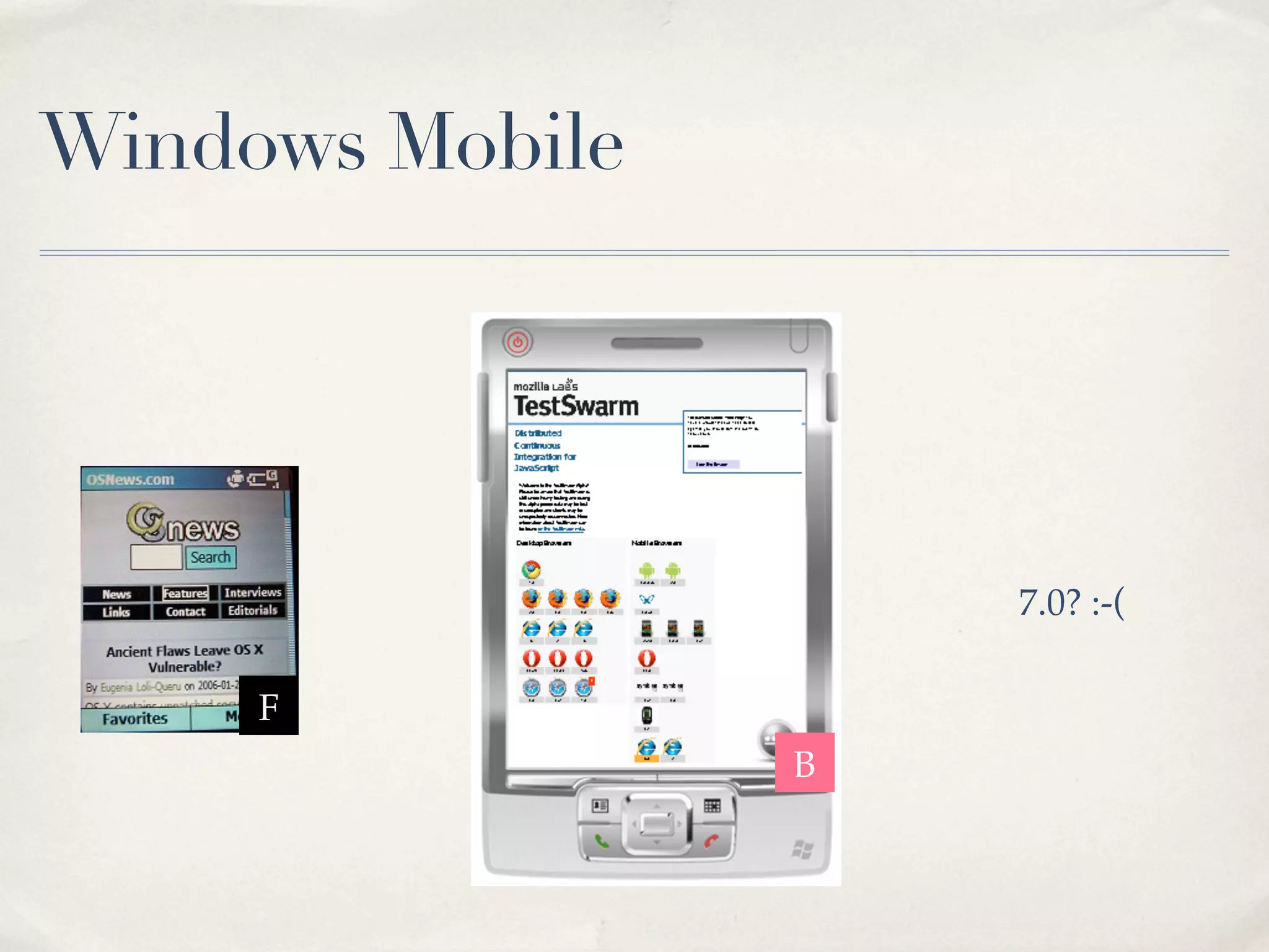 Windows Mobile 7.0? :-( F B 