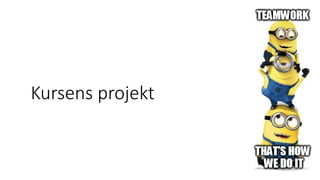 Kursens projekt
 