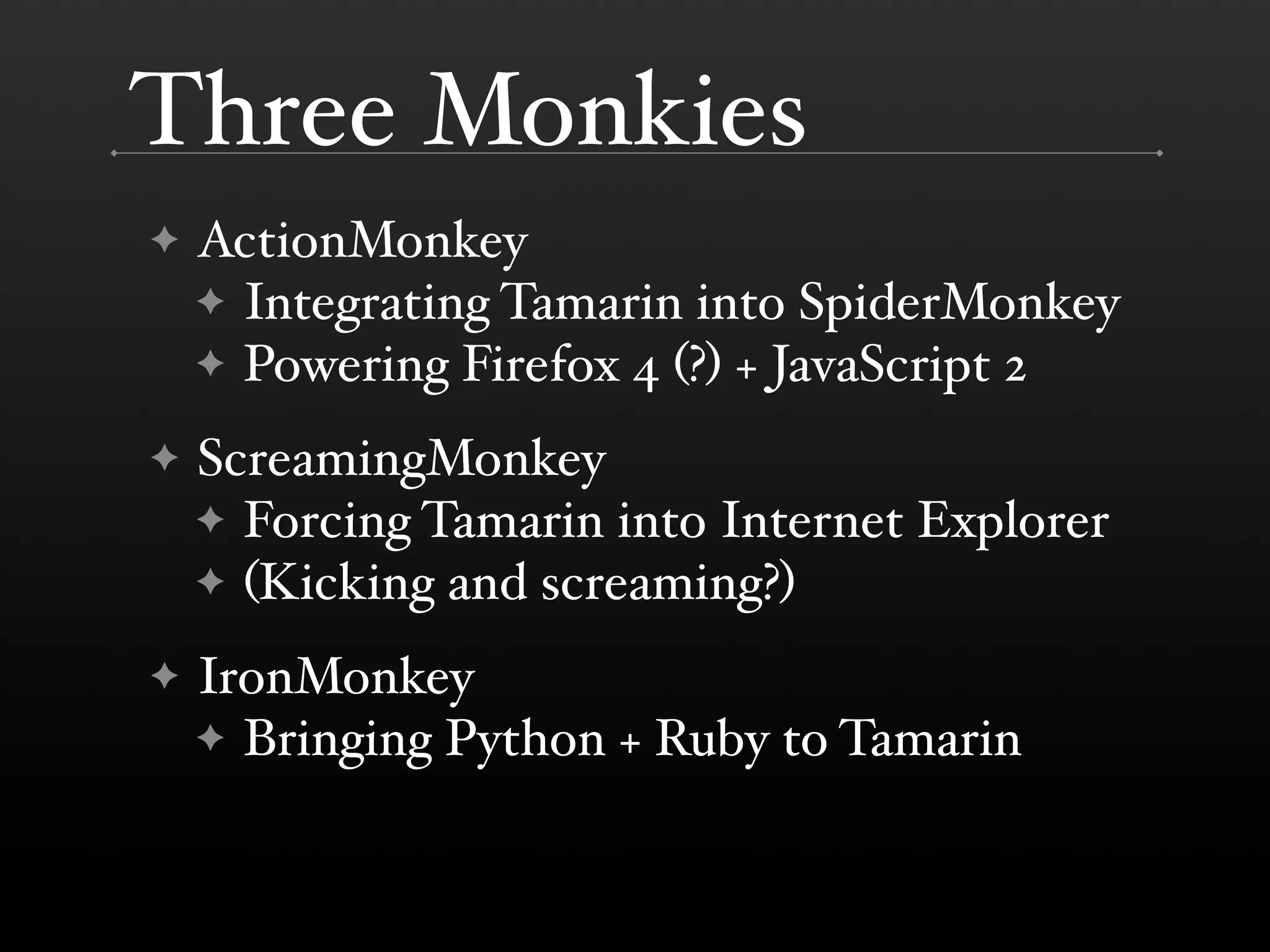 JavaScript 1.5 to 2.0 (TomTom)