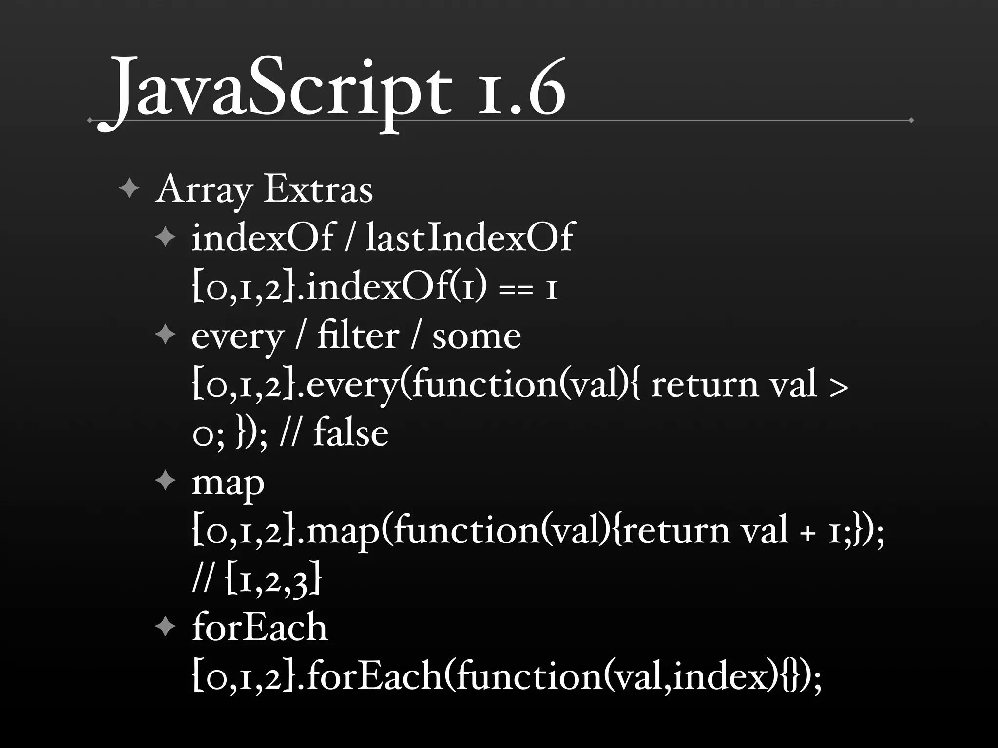 JavaScript 1.5 to 2.0 (TomTom)