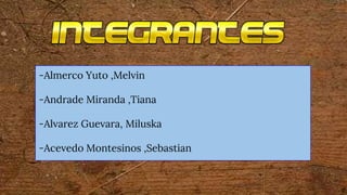 -Almerco Yuto ,Melvin
-Andrade Miranda ,Tiana
-Alvarez Guevara, Miluska
-Acevedo Montesinos ,Sebastian
 