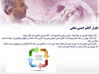 شناسایی خطرات و ارزیابی ریسک به روش JSA