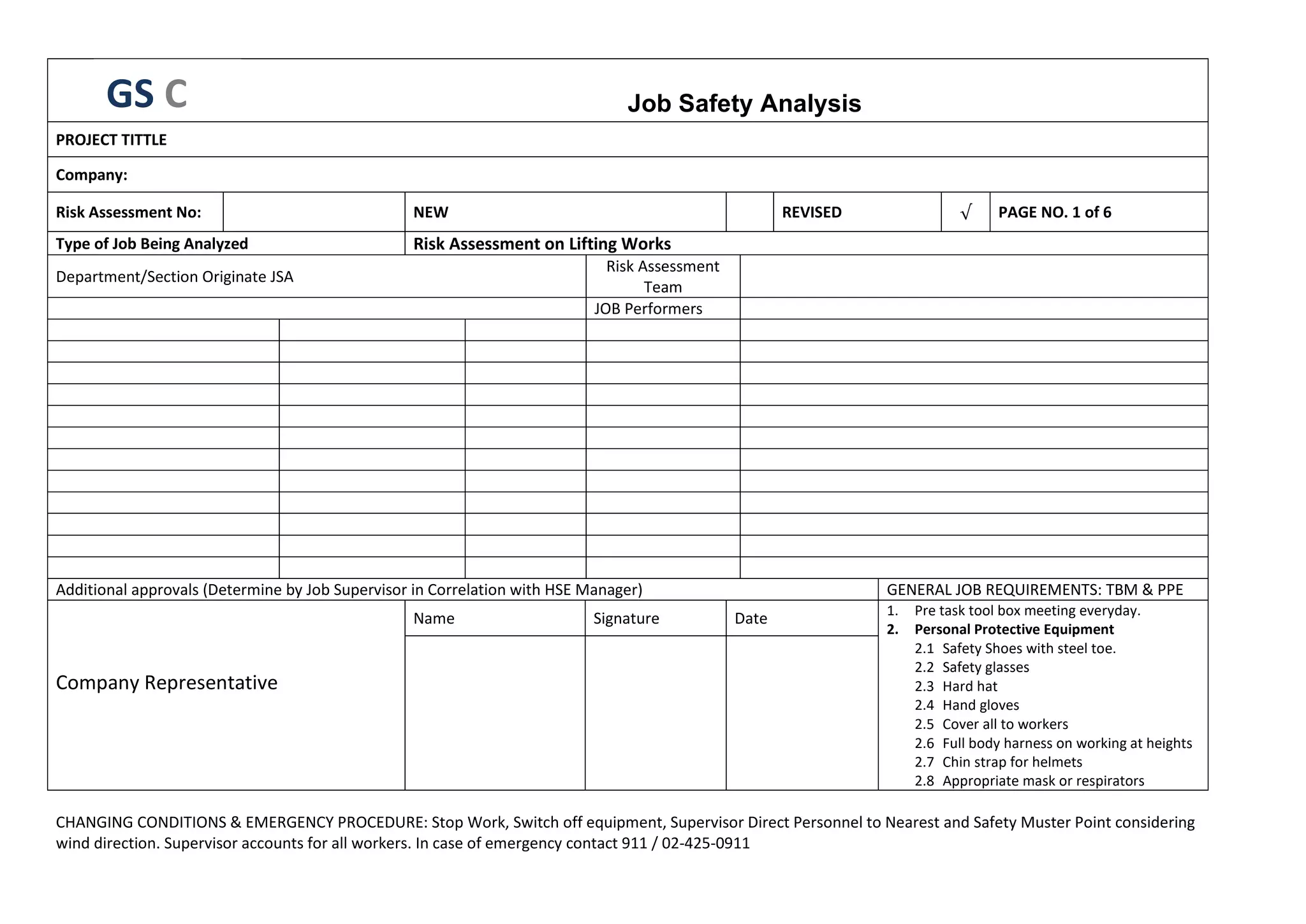 Job Safety Analysis For Lifting Activity By Crane | JSA | Gaurav Singh ...