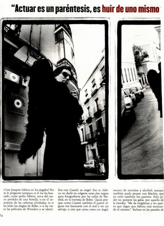 Joaquín Sabina. El ángel negro (disco Yo, mi, me, contigo;1996)