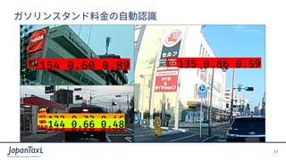17
Proprietary and Confidential ?2017 JapanTaxi, Inc. All Rights Reserved
󥹥??JR
 
