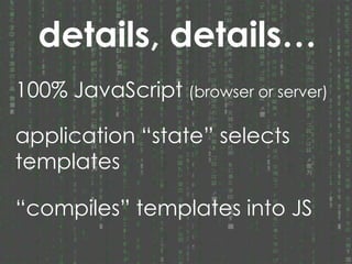 JavaScript Architecture: The Front and the Back of It | PPT