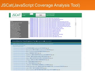 JSCat(JavaScript Coverage Analysis Tool)
 