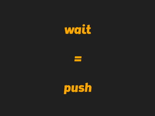wait
=
push
 