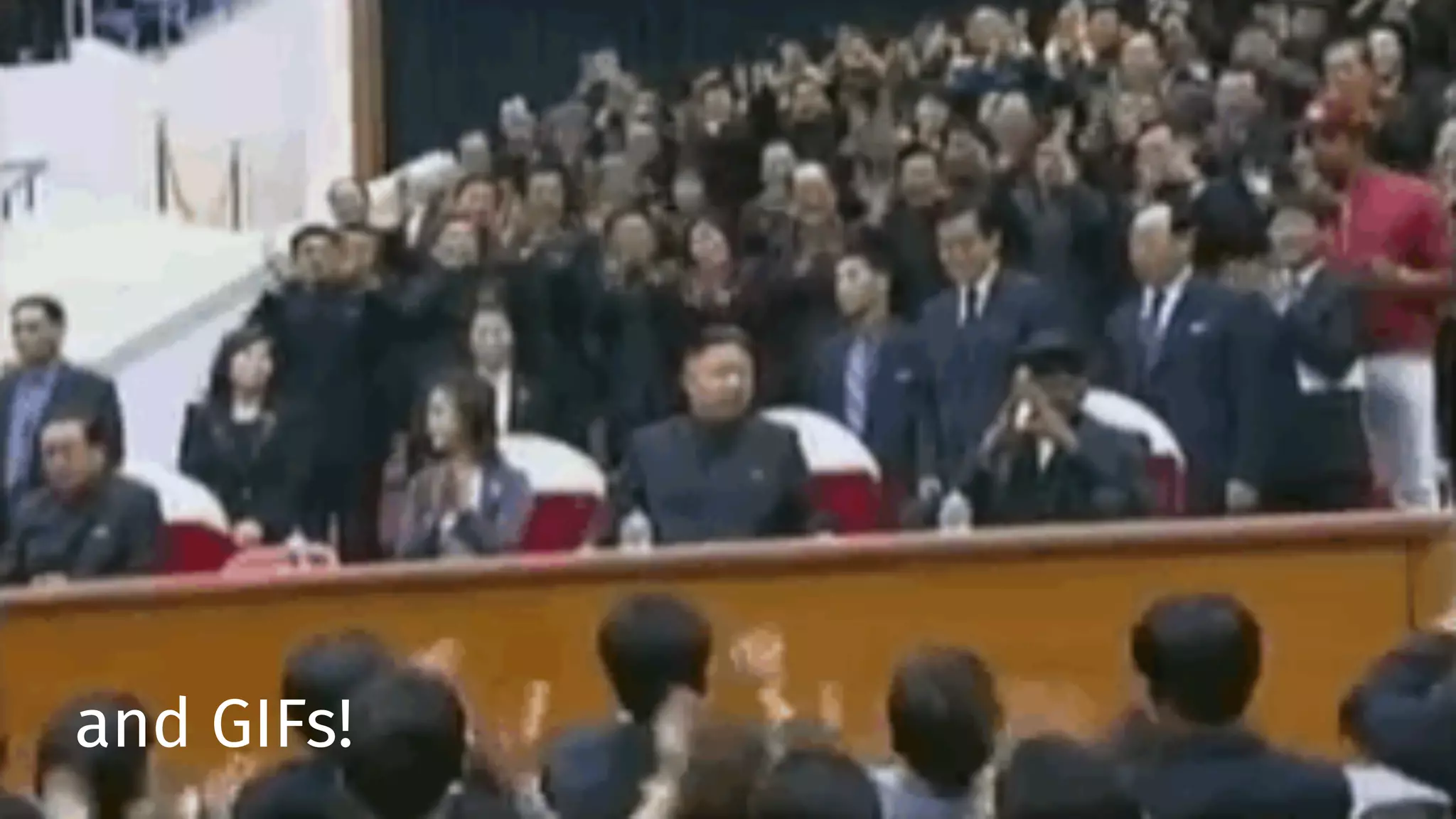 Audience participation!
and GIFs!
 